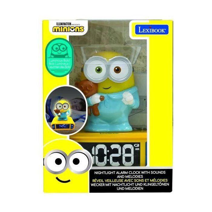 MINIONS Alarm clock with 3D night light and sound effects - LEXIBOOK