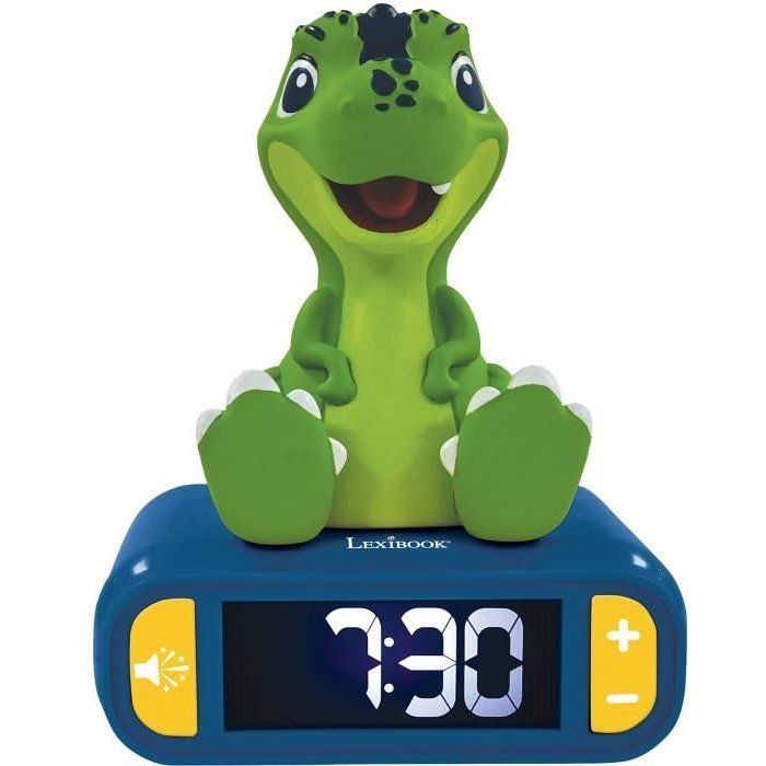 Digital awakening with light dinosaur light in 3D and sound effects