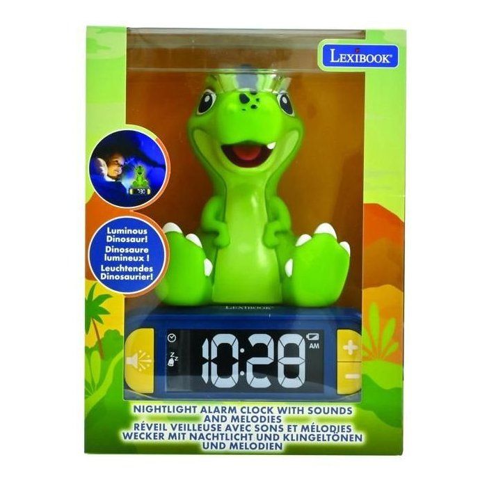 Digital awakening with light dinosaur light in 3D and sound effects