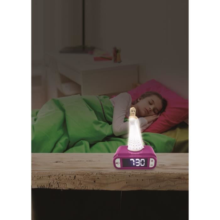 LEXIBOOK - The Snow Queen II - Radio Alarm Clock Nightlight