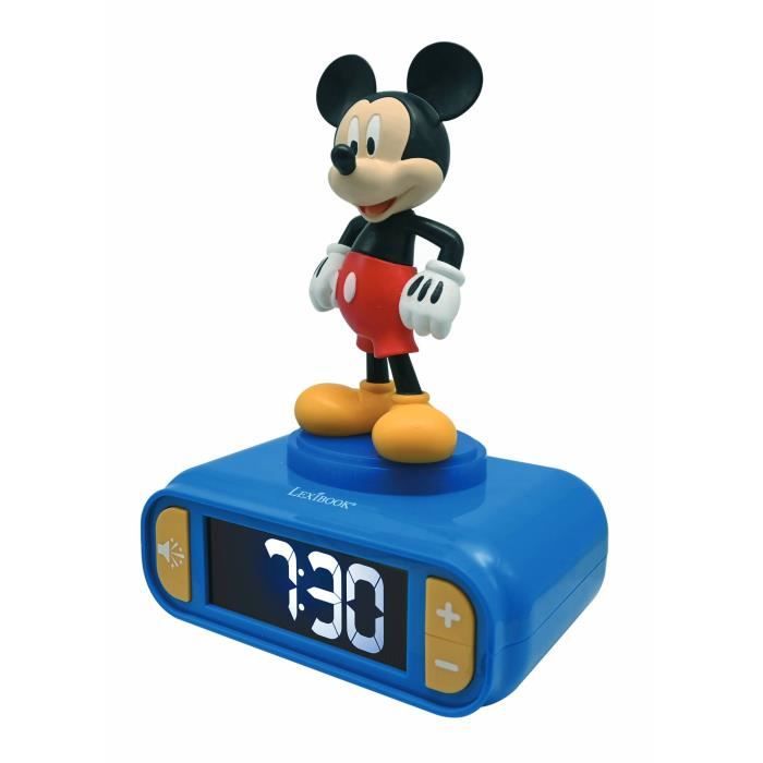 Digital alarm clock with 3D Mickey night light and sound effects