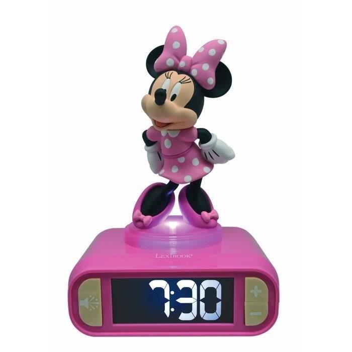 Digital alarm clock with 3D Minnie night light and sound effects