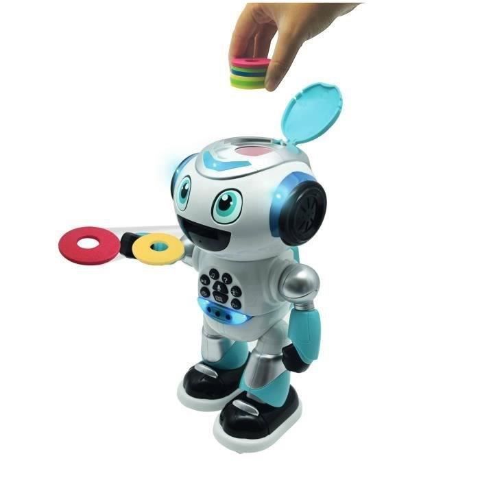 Powerman Programmable Robot with Quiz, Music, Games, Disc Throw, Stories and Remote Control (French)