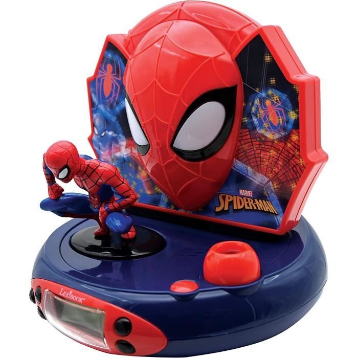 LEXIBOOK - SPIDERMAN - Children's Alarm Clock Radio with Projection Images