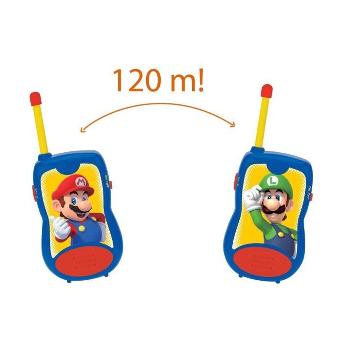 SUPER MARIO Children's walkie-talkie 120 meters of range - LEXIBOOK