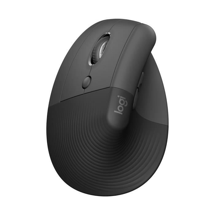 Logitech Lift Left Ergonomic Vertical Wireless Mouse for left-handed, Bluetooth or Logi Bolt USB receiver, Silent