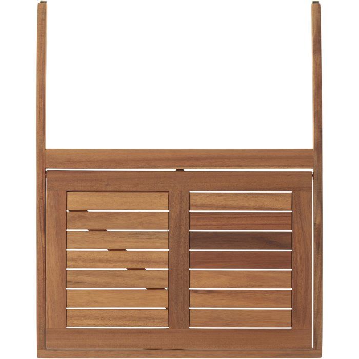 LILOU hanging balcony table - FSC acacia wood - Foldable - 60x44x80 cm