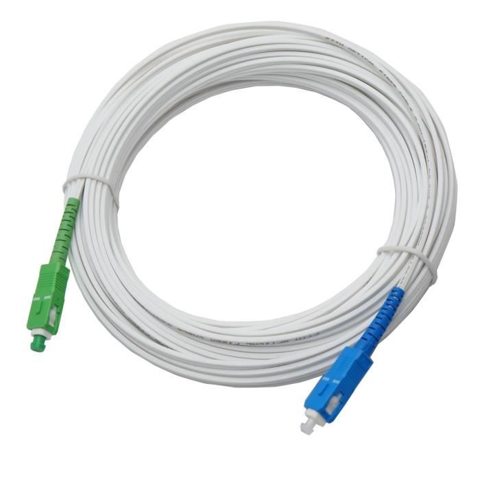 Fiber optic cable for Freebox 20m00