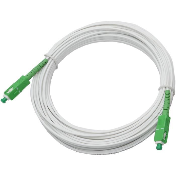 Fiber optic cable for Livebox, SFR box and Bbox 10m00