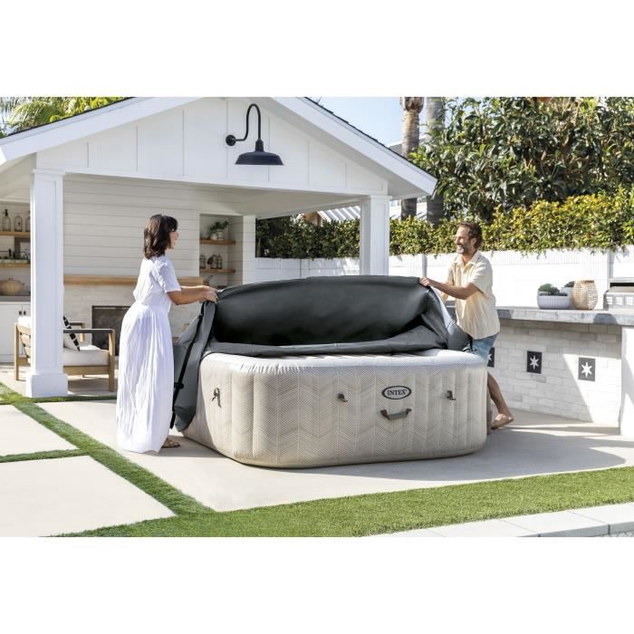 Thermal Cover - INTEX - PureSpa Square - 6 places - Prevents heat loss