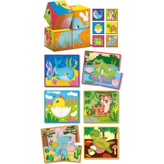 Wooden and cardboard game for associations - LISCIANI - Dexterity and observation