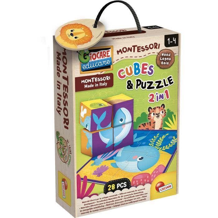 Wooden and cardboard game for associations - LISCIANI - Dexterity and observation