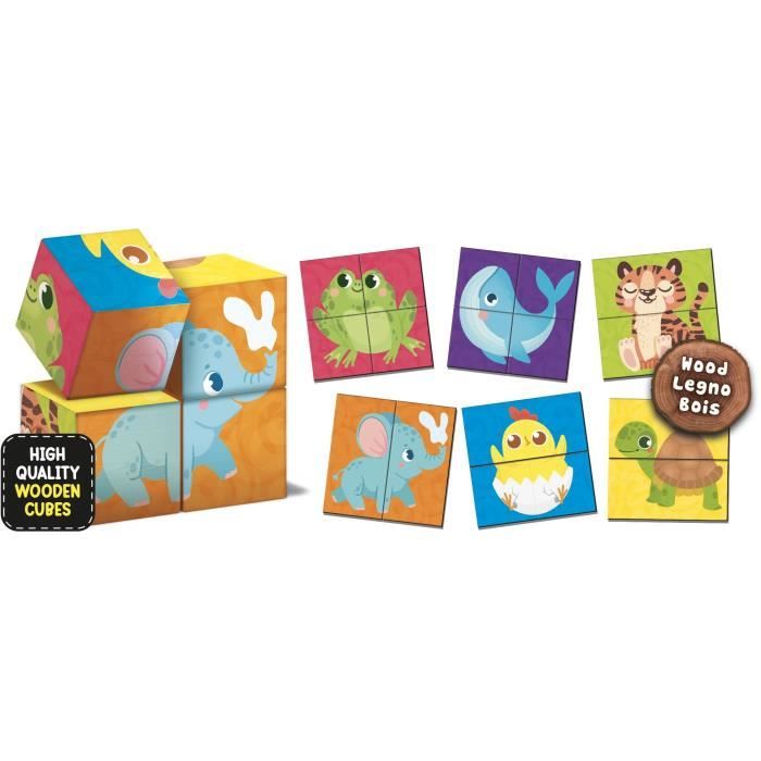 Wooden and cardboard game for associations - LISCIANI - Dexterity and observation