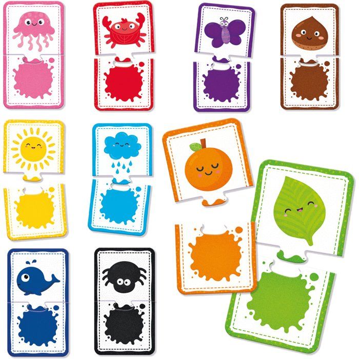 Play & Learn Baby Logic Sensitive Pieces - Tactile Educational Game - LISCIANI - Colors and Logic