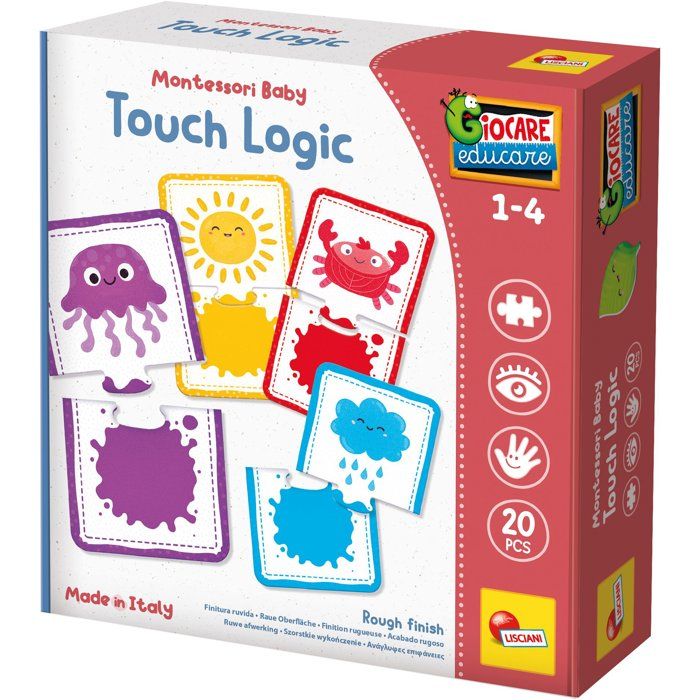 Play & Learn Baby Logic Sensitive Pieces - Tactile Educational Game - LISCIANI - Colors and Logic