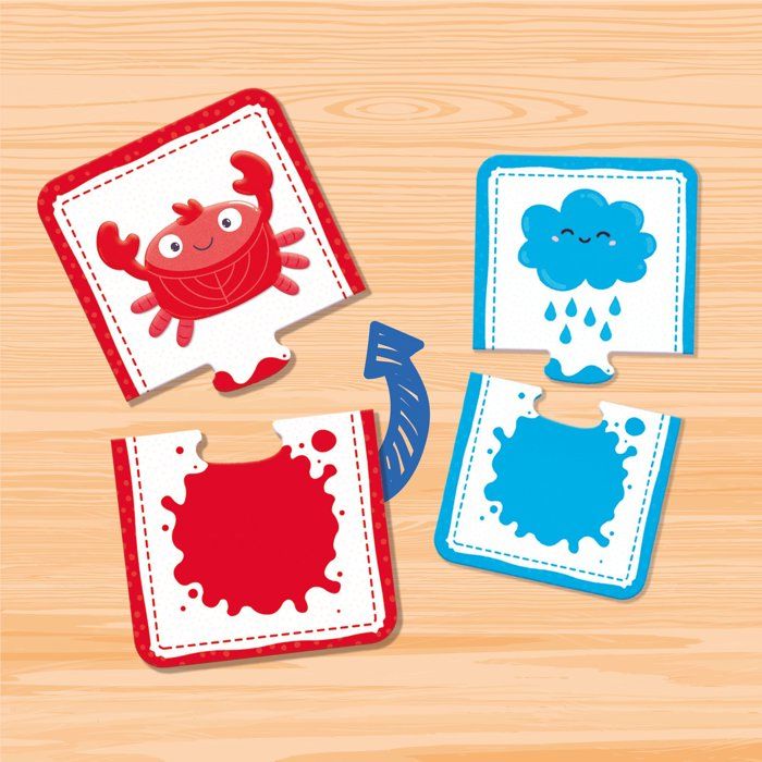 Play & Learn Baby Logic Sensitive Pieces - Tactile Educational Game - LISCIANI - Colors and Logic