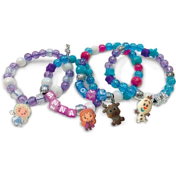 Jewelry Creation Kit - Lisciani - FROZEN - Box with Lock - Colorful Beads - Frozen Charms