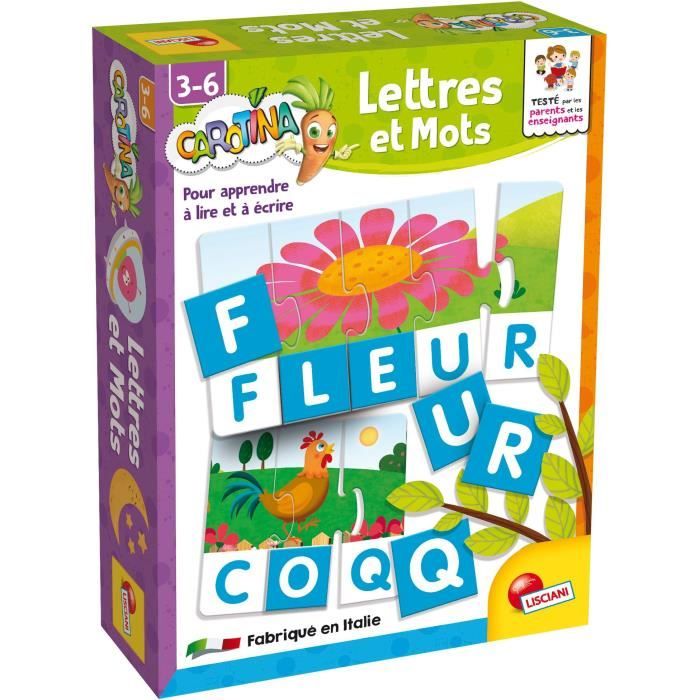Letters and Words - Carotina - Learn to read and write simply - LISCIANI
