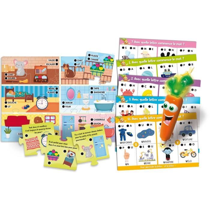 ABC & first words - Carotina - interactive alphabet book - LISCIANI