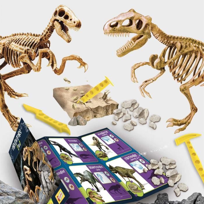 Génius Science - scientific game - Predators 2 in 1 - to dig and build - LISCIANI