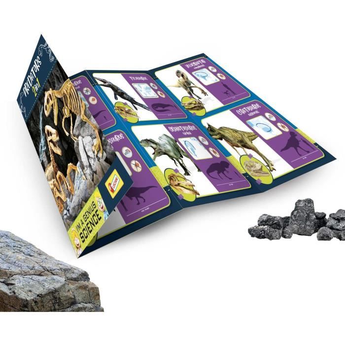 Génius Science - scientific game - Predators 2 in 1 - to dig and build - LISCIANI