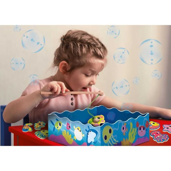 Magnetic Fish Fun - wooden learning game - based on the Montessori method - LISCIANI
