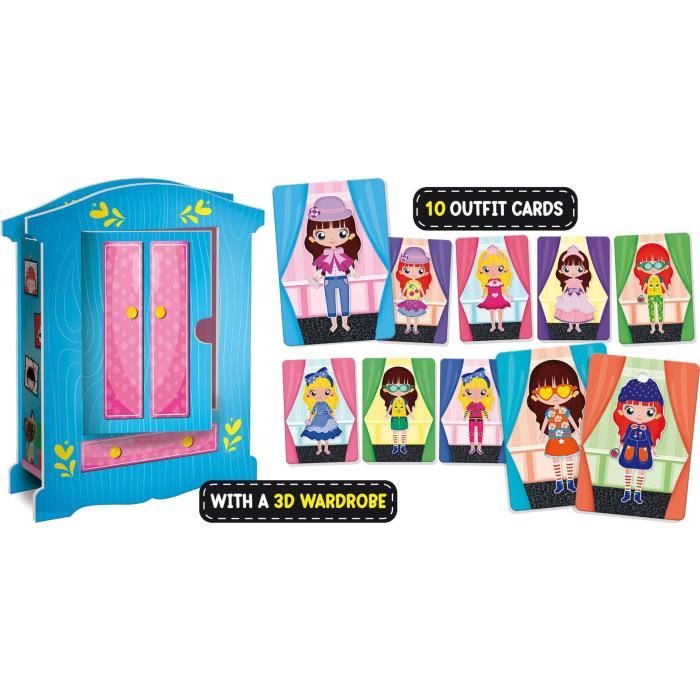Wooden doll to create fantastic outfits - LISCIANI - Montessori method