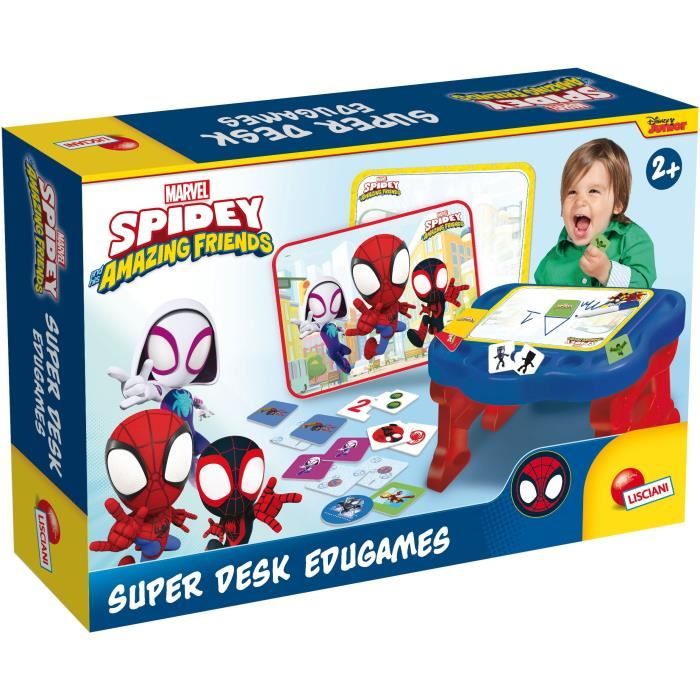 Activity desk with 10 games - Spidey Super desk - Edu games - LISCIANI