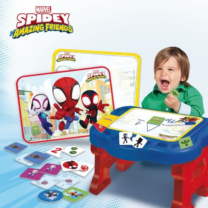 Activity desk with 10 games - Spidey Super desk - Edu games - LISCIANI