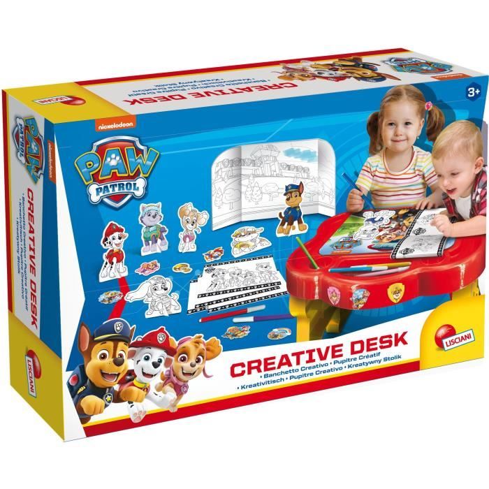Creative desk - Paw Patrol - play and color the Paw Patrol characters - LISCIANI