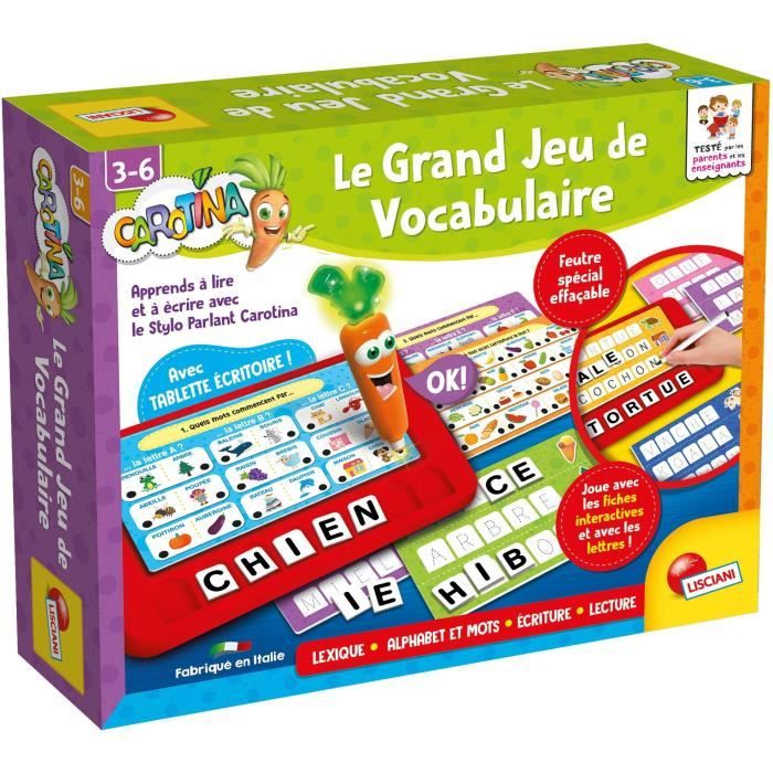 Carotina writing tablet to enrich vocabulary - LISCIANI - Bright and talking