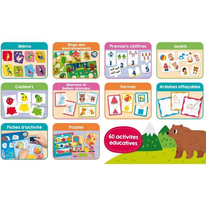 Collection of educational games for toddlers - LISCIANI - Sixty activities for development