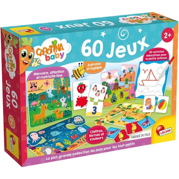 Collection of educational games for toddlers - LISCIANI - Sixty activities for development