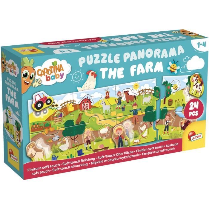 The Farm - Panoramic Puzzle - CAROTINA BABY - Development of logic, Fine motor skills