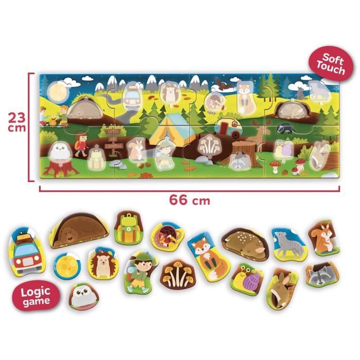 The Woods - Panoramic Puzzle - CAROTINA BABY - Development of logic, Fine motor skills