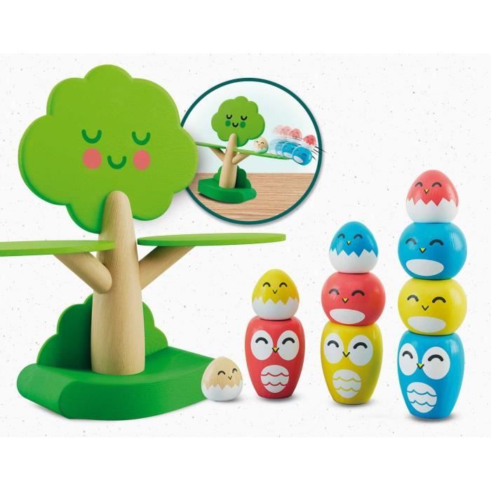 Tree Balancing - Montessori Game - MONTESSORI WOOD - Balancing Game, Tree and Birds