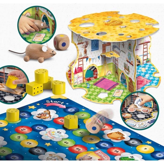 The Mouse House - Montessori Game - MONTESSORI WOOD - Mouse House, Association Games