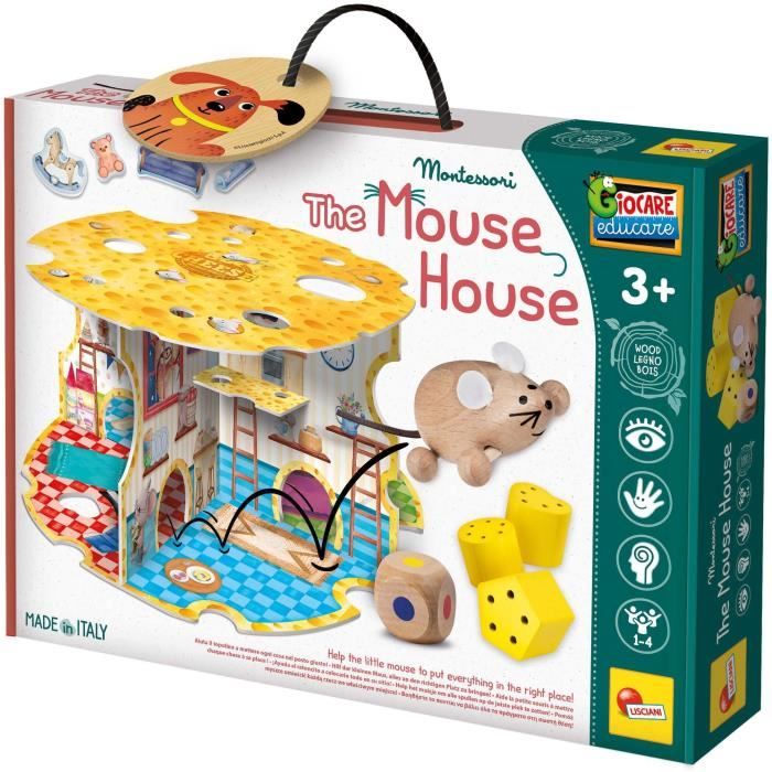 The Mouse House - Montessori Game - MONTESSORI WOOD - Mouse House, Association Games