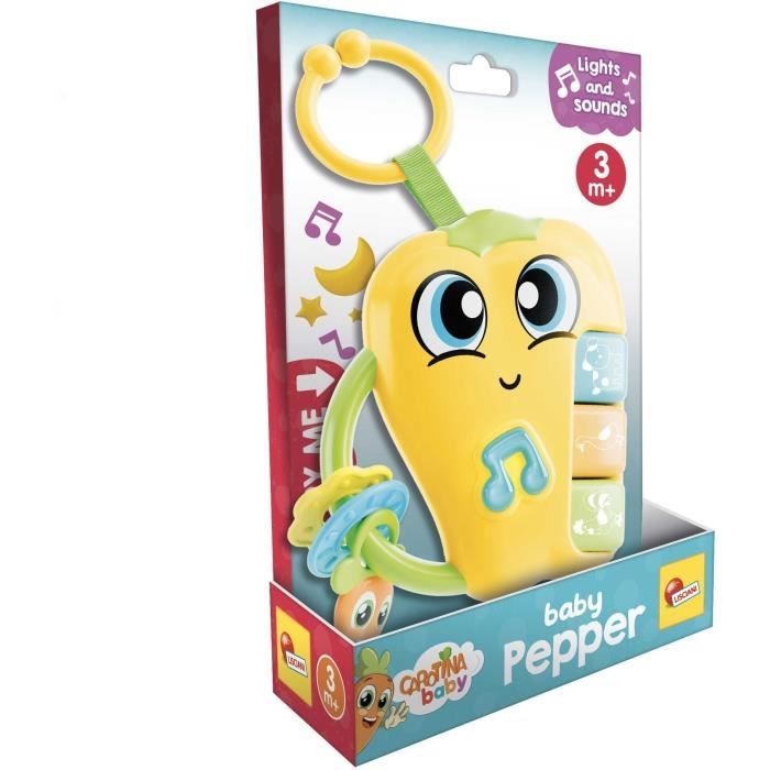 Pepper - Electronic Rattle - CAROTINA BABY - Happy Sounds and Melodies, Teething Rings