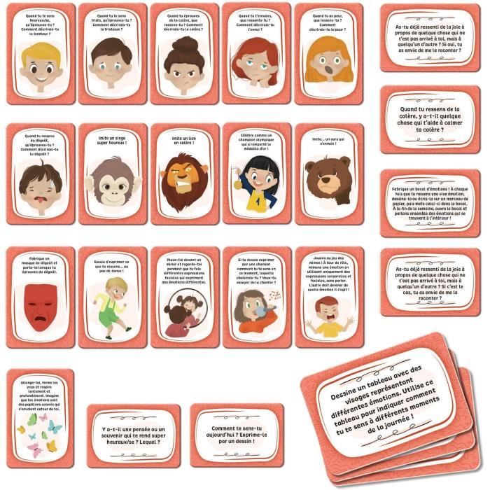 Emotion Management Card Game - Educational Game - LIFE SKILLS - Illustrated Cards