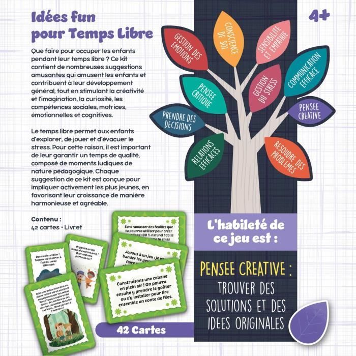 Free Time Card Game - Educational Game - LIFE SKILLS - Illustrated Cards