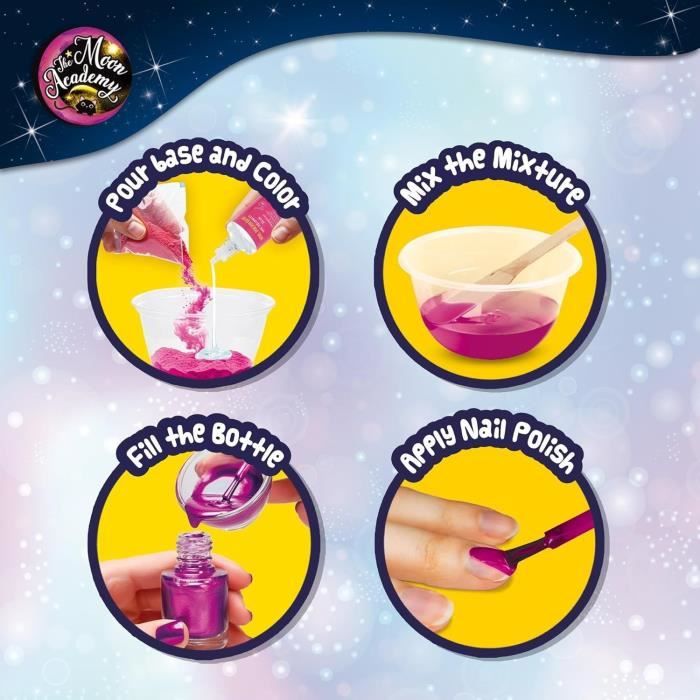 Nail Art - Creative Leisure Kit - THE MOON ACADEMY - Components for Nail Polish, Nail Polish Bottles