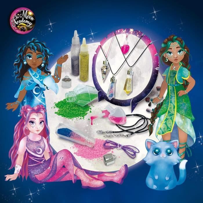 Magic Crystals - Creative Kit - THE MOON ACADEMY - Glitter, Stones and Bases Included
