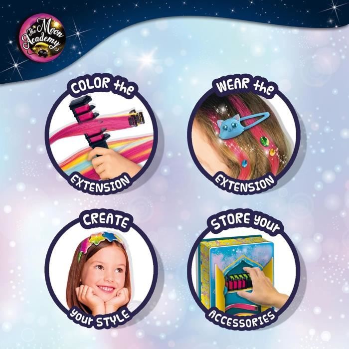 Hairdressing - Creative Leisure Kit - THE MOON ACADEMY - Various Accessories, Colorings