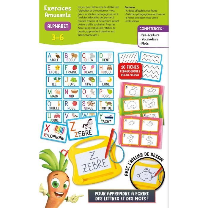 Alphabet - Mini magic slate - CAROTINA - Alphabet learning