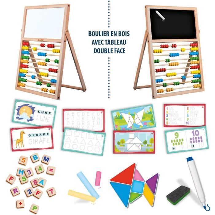 My First Skills Easel - Montessori Game - MONTESSORI - Double-Sided Board, Magnetic Letters and Numbers
