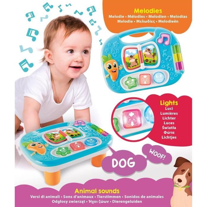 The Farm - Mini educational table - CAROTINA BABY - Discovery of animals, sounds and melodies