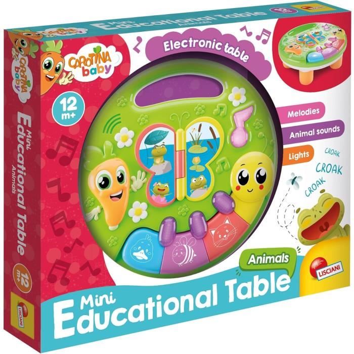 Animals - Mini educational table - CAROTINA BABY - Discovery of animals, sounds and melodies