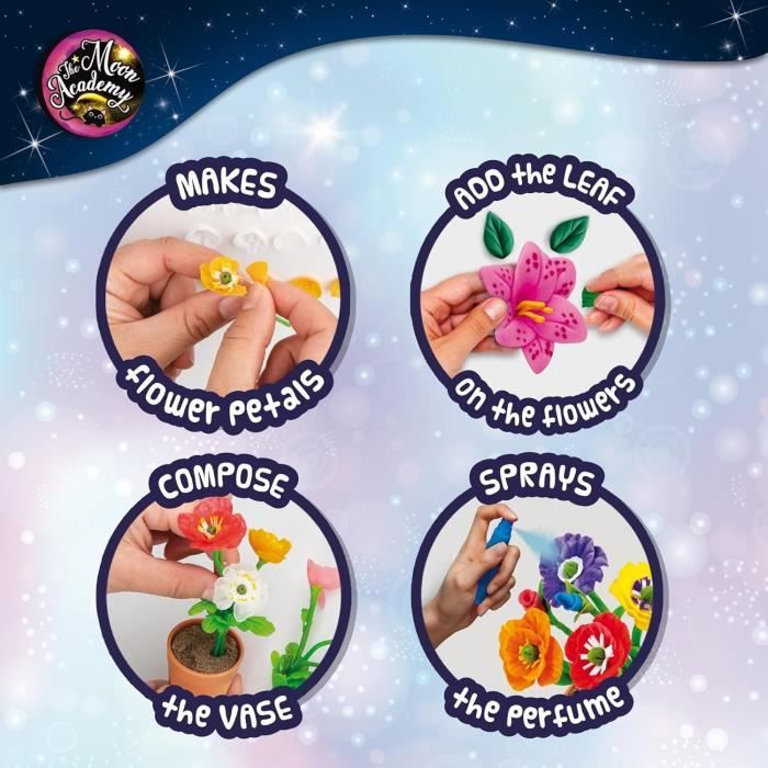 Flower Bouquet - Creative Leisure Kit - THE MOON ACADEMY - Innovative Composition, Accessories Included