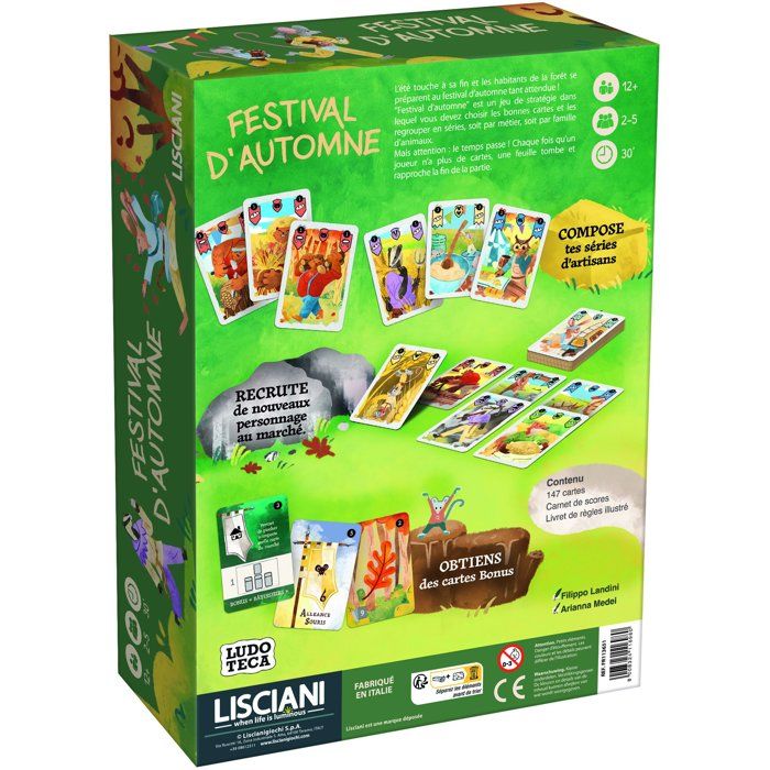 Autumn Clash - Strategic Card Game - LISCIANI - Forest Setting